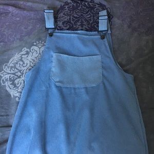 SHIEN Baby Blue Overalls Dress
